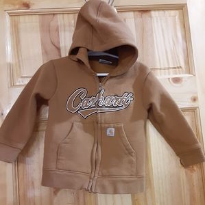 2t Carhartt hooded zip up sweatshirt